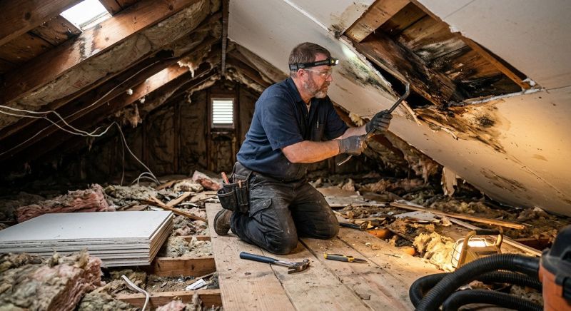 Attic Water Damage Repair in Summerville, SC